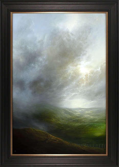 Clare Haley, Original oil painting on panel, Reach the Clouds, click to enlarge