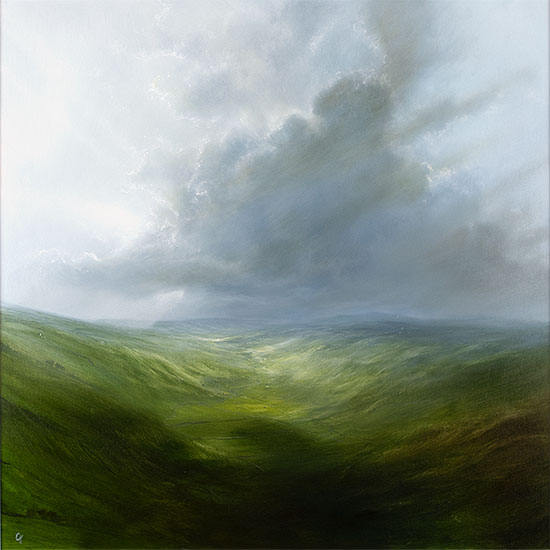 Clare Haley, Original oil painting on panel, Westerly Winds