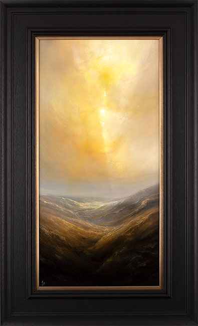 Clare Haley, Original oil painting on panel, Through the Haze