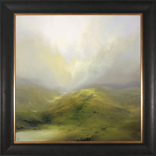 Clare Haley, Original oil painting on panel, Wide Open View 