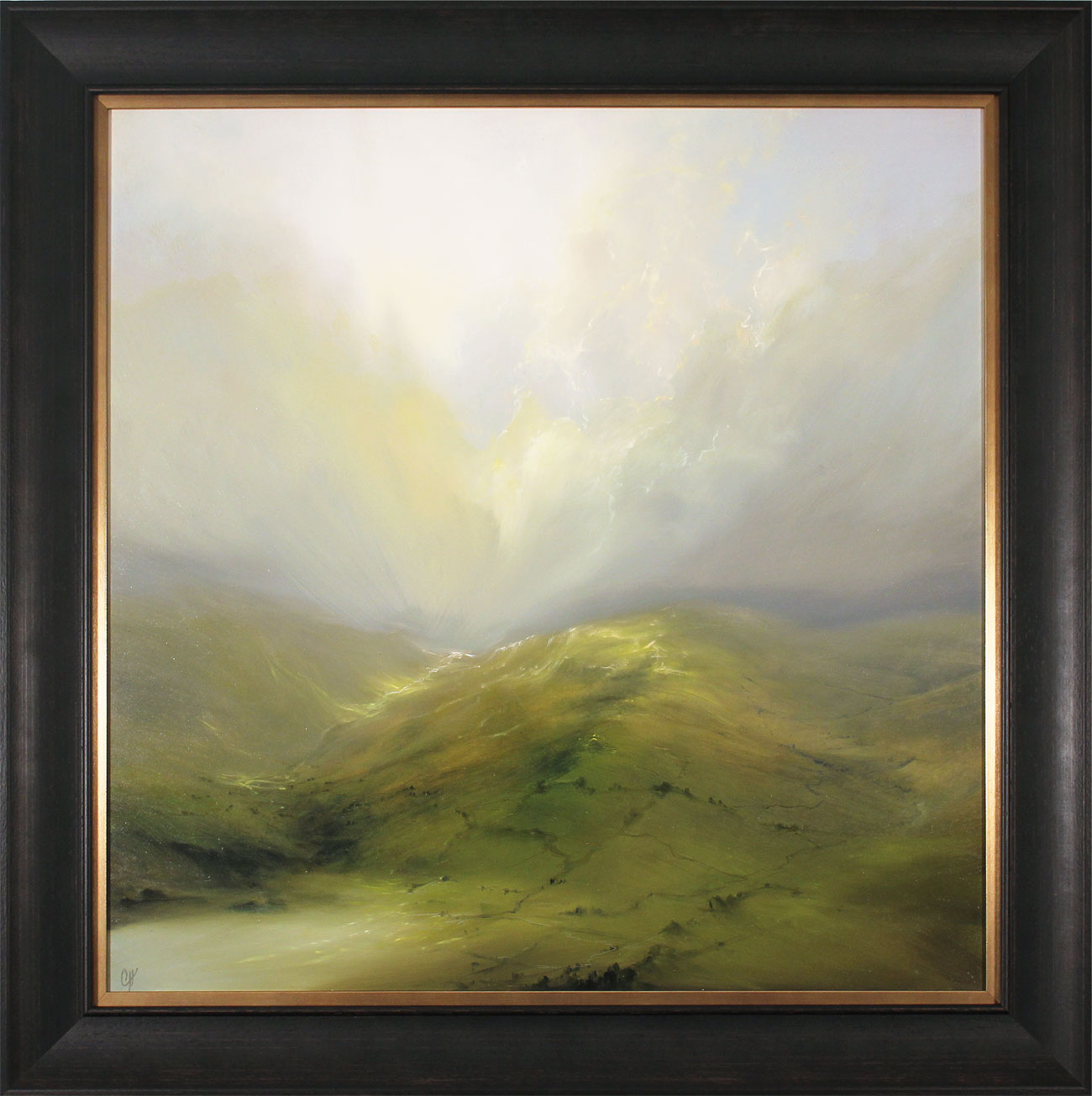 Clare Haley, Original oil painting on panel, Wide Open View. Click to enlarge