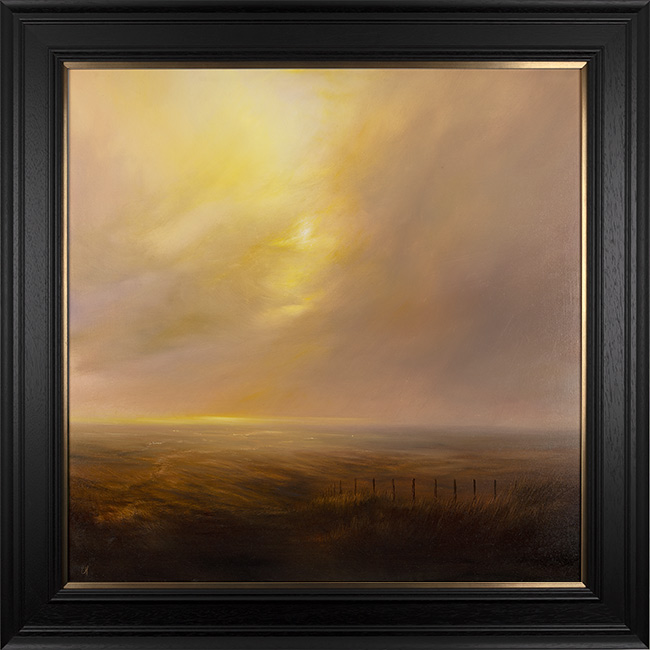 Clare Haley, Original oil painting on panel, Not A Sound