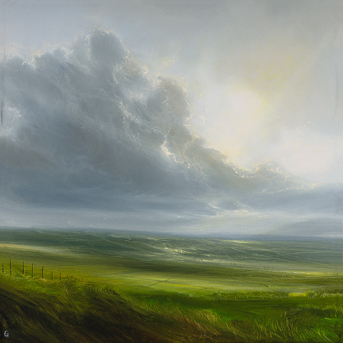 Clare Haley, Original oil painting on panel, And Yet So Far