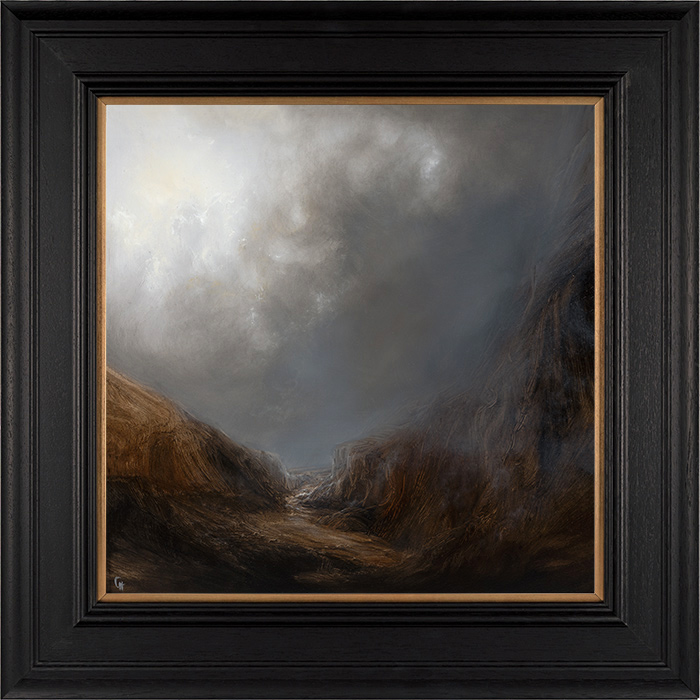 Clare Haley, Original oil painting on panel, Closing in at the Brow, click to enlarge