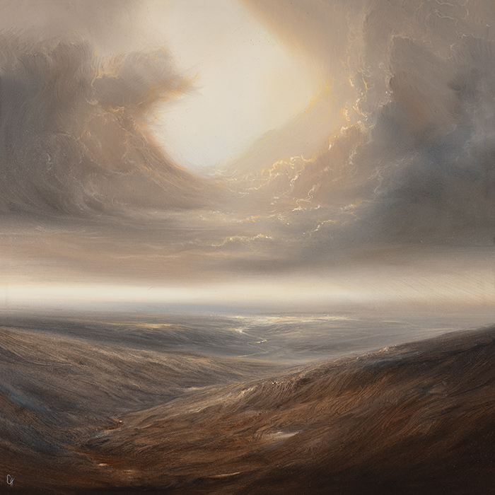 Clare Haley, Original oil painting on panel, Into the Wild