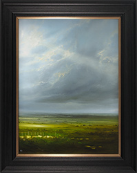 Clare Haley, Original oil painting on panel, Away and Beyond