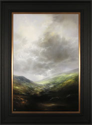 Clare Haley, Original oil painting on panel, Far Up the Rugged Path