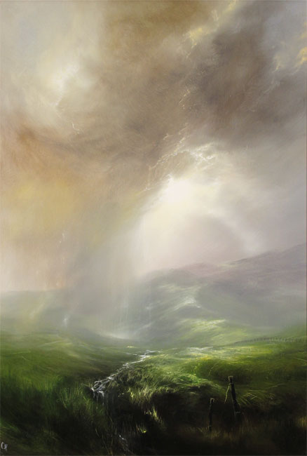 Clare Haley, Original oil painting on panel, Call of the Wild Without frame image. Click to enlarge