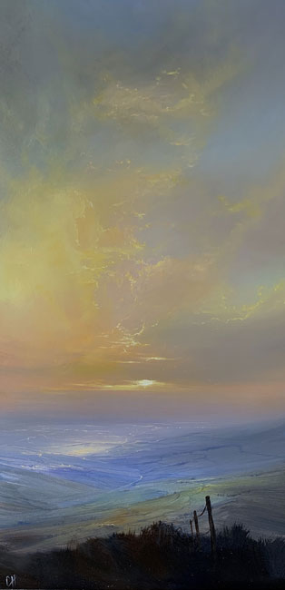Clare Haley, Original oil painting on panel, To End the Day, click to enlarge