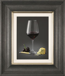 Colin Wilson, Original acrylic painting on board, Red Wine and Stilton Large image. Click to enlarge