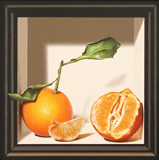 Colin Wilson, Original acrylic painting on board, Sicilian Oranges  Without frame image. Click to enlarge