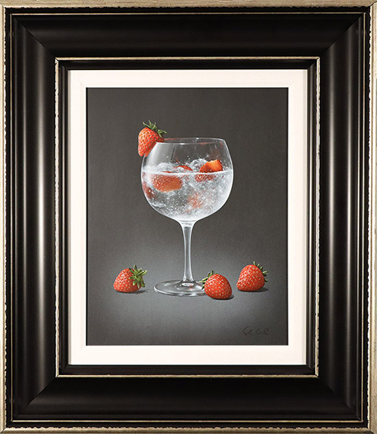 Colin Wilson, Original acrylic painting on board, Strawberry Fizz