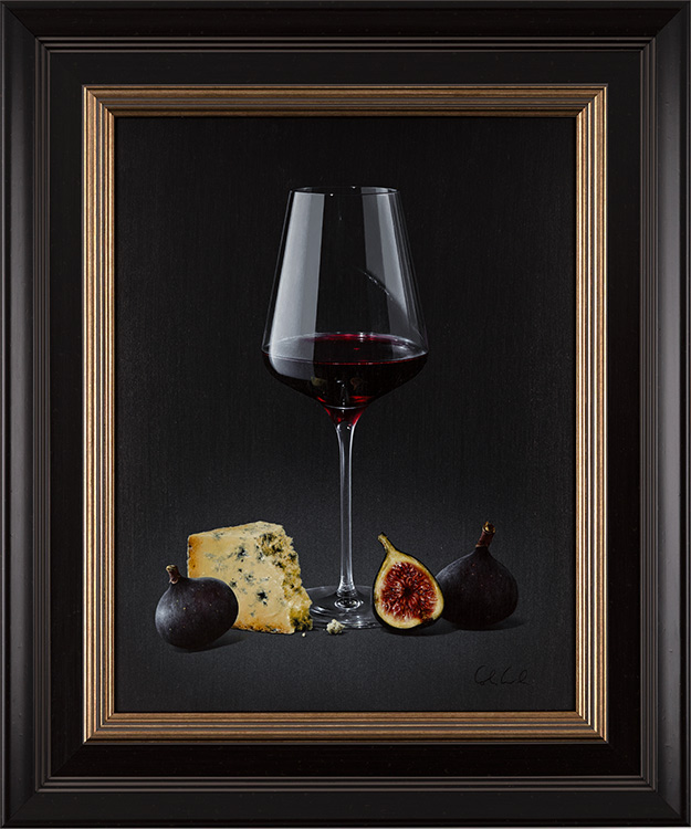 Colin Wilson, Original acrylic painting on board, Merlot Glow