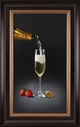 Colin Wilson, Original acrylic painting on board, TBC (pouring champagne)