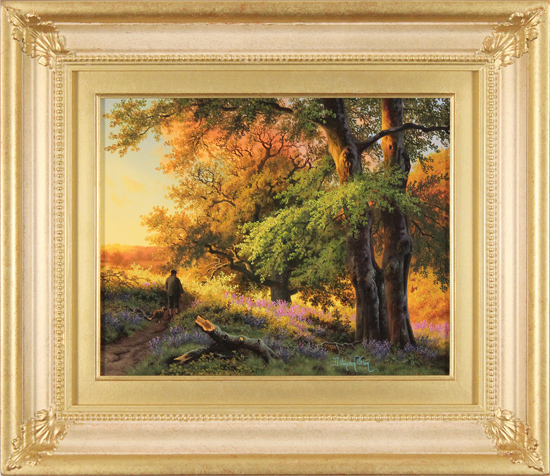 Daniel Van Der Putten, Original oil painting on panel, Spring Sunset, Preston Capes, Northamptonshire, click to enlarge