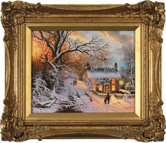Daniel Van Der Putten, Original oil painting on panel, End of December, Lockton, North Yorkshire, click to enlarge