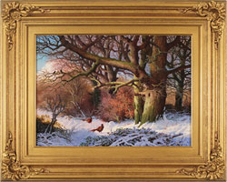 Daniel Van Der Putten, Original oil painting on panel, On the Side of the Road, Stacey Bank, Yorkshire Large image. Click to enlarge
