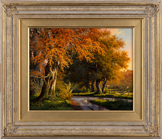 Daniel Van Der Putten, Original oil painting on panel, Road to Parmontley Hall