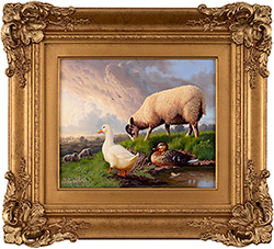 Daniel Van Der Putten, Original oil painting on panel, Spring Time in May