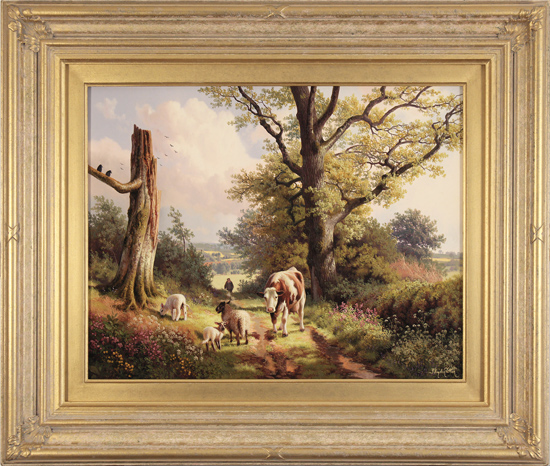 Daniel Van Der Putten, Original oil painting on panel, Spring Time, Priors Marston, Warwickshire