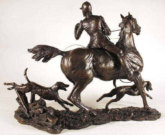 David Geenty, Bronze, Doubling the Horn Without frame image. Click to enlarge