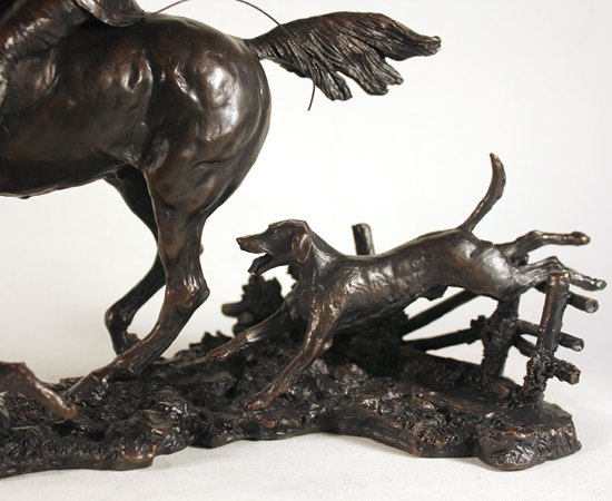 David Geenty, Bronze, Doubling the Horn Signature image. Click to enlarge
