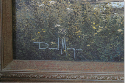 David Morgan, Oil on canvas, Landscape Signature image. Click to enlarge