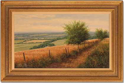 David Morgan, Original oil painting on canvas, Country View Without frame image. Click to enlarge