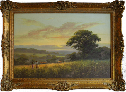 David Morgan, Original oil painting on canvas, Landscape