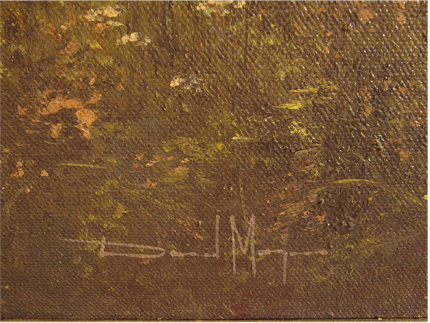 David Morgan, Original oil painting on canvas, Landscape Signature image. Click to enlarge