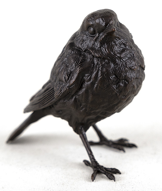 Dean Kendrick, Bronze, Robin Standing, click to enlarge