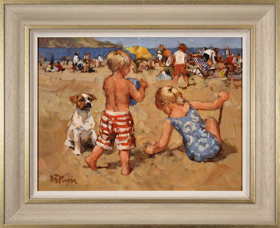 Dianne Flynn, Original acrylic painting on board, The Sands at Lyme 