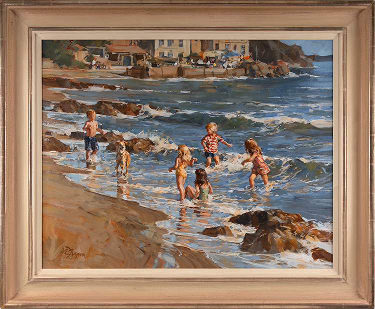 Dianne Flynn, Original acrylic painting on canvas, Happy Times