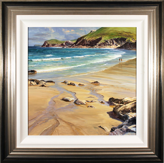 Duncan Palmar, Original oil painting on panel, Lundy Bay