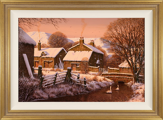 Edward Hersey, Original oil painting on panel, Last Light