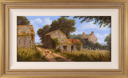 Edward Hersey, Original oil painting on panel, Off the Beaten Track