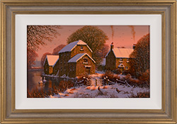 Edward Hersey, Original oil painting on panel, Winter Warmth