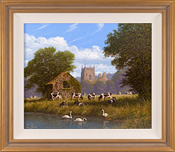 Edward Hersey, Original oil painting on panel, Long Summer Days