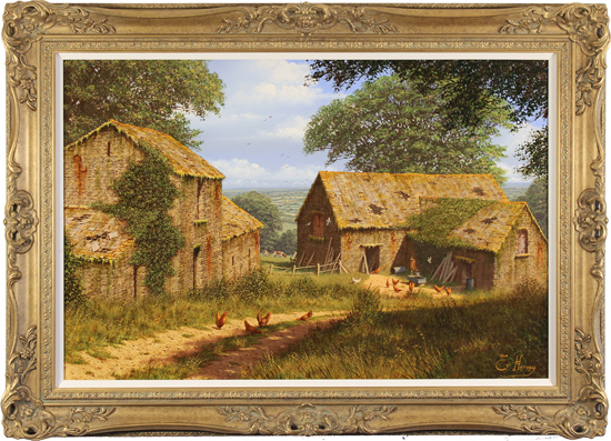 Edward Hersey, Original oil painting on canvas, On the Brink of Summer, North Yorkshire