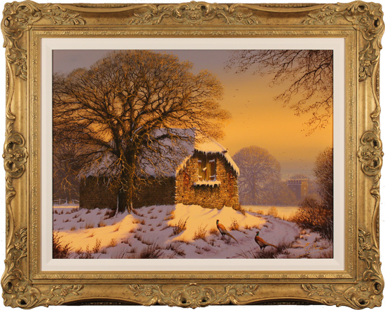 Edward Hersey, Original oil painting on canvas, Evening Falls, North Yorkshire