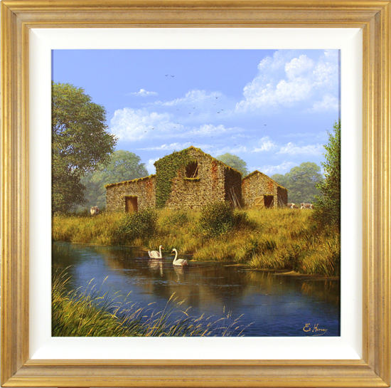 Edward Hersey, Original oil painting on canvas, Summer Graces 