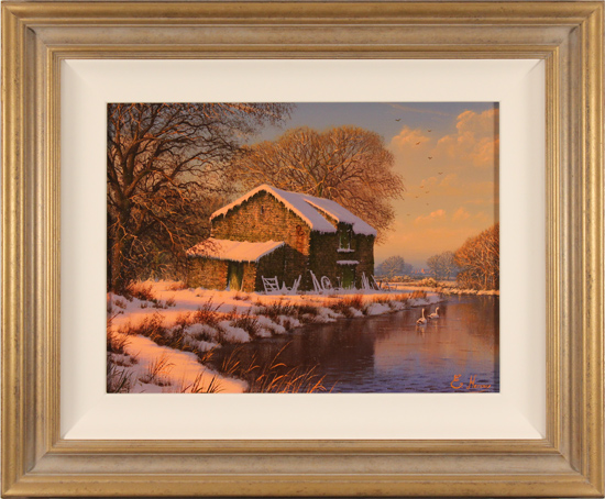 Edward Hersey, Original oil painting on canvas, Winter Serenity, click to enlarge