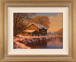 Edward Hersey, Original oil painting on canvas, Winter Serenity Large image. Click to enlarge