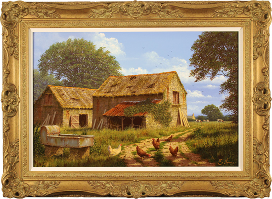 Edward Hersey, Original oil painting on canvas, Off the Beaten Track 