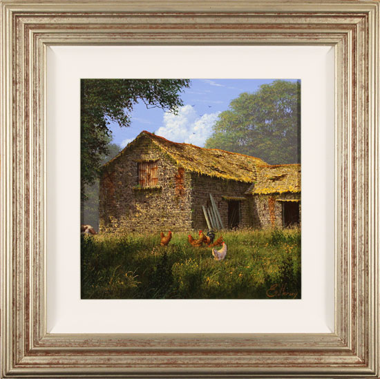 Edward Hersey, Original oil painting on canvas, The Summer Barn 