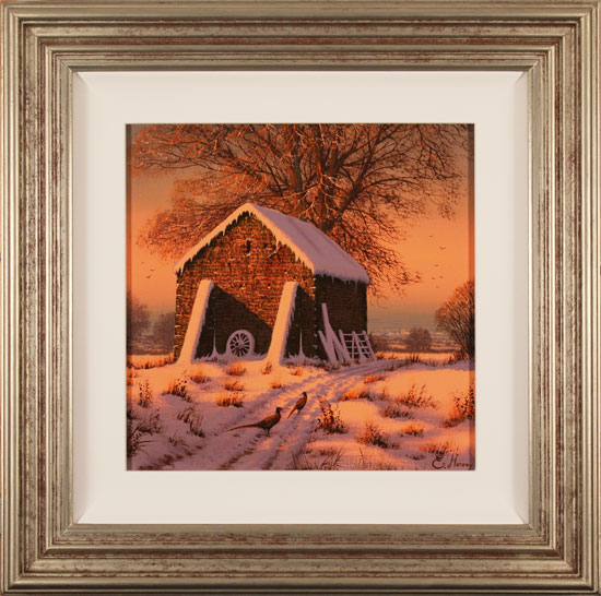 Edward Hersey, Original oil painting on canvas, A Crisp Winter's Eve
