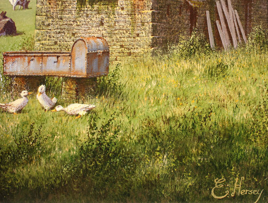 Edward Hersey, Original oil painting on canvas, Moment of Calm Signature image. Click to enlarge