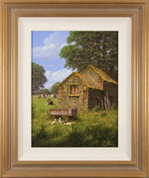 Edward Hersey, Original oil painting on canvas, Moment of Calm Large image. Click to enlarge