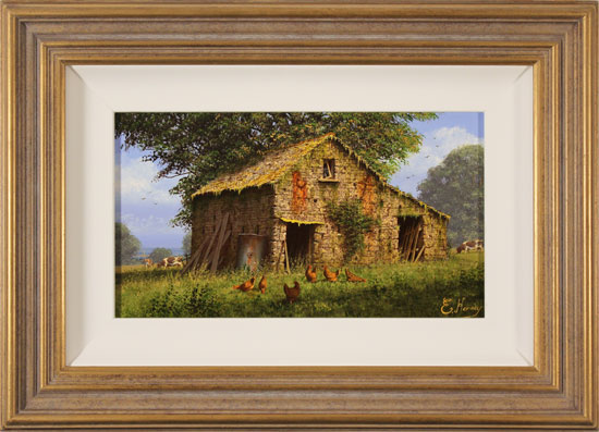 Edward Hersey, Original oil painting on panel, Midsummer Glory, Yorkshire Dales