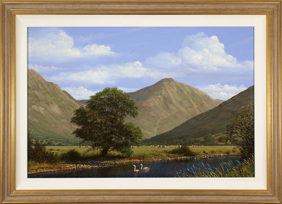 Edward Hersey, Original oil painting on panel, Great Gable, The Lake District 